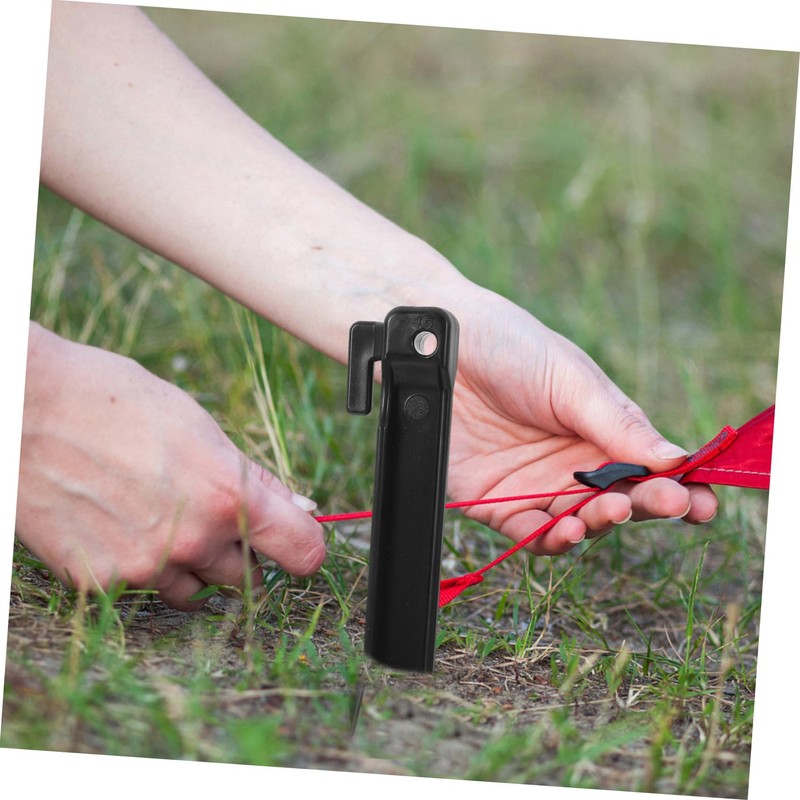 ABOOFAN 50pcs Heavy Duty Plastic Tent Stakes Windproof Ground Pegs