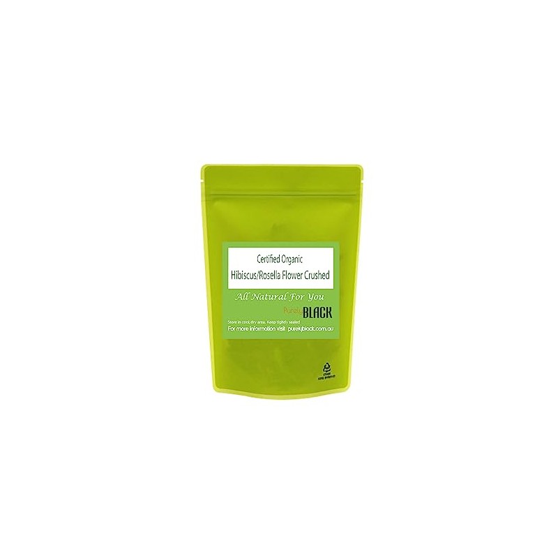 Organic Hibiscus/Rosella Flowers Crushed Dried Herbs. Karkade Tea 50g