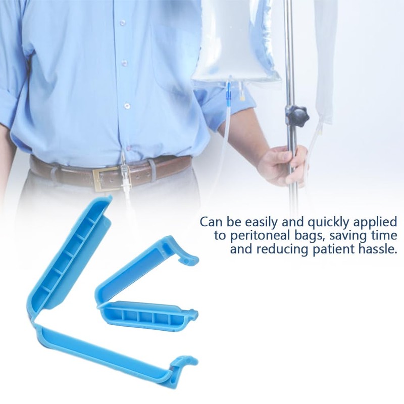 Peritoneal Bag Clamps, Med Tubing Closure Stabilization Device Holders Sealing