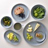 ideaco Oval Plate, 7.1 inches (18 cm), Oval, Blue, usumono