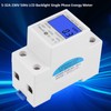 Single Phase DIN Rail Energy Meter, Voltage Current Power and
