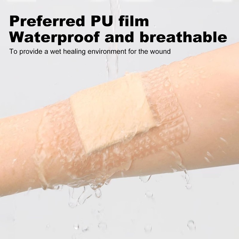 20Pcs Silicone Foam Dressing 4x4 Gentle Border, Waterproof Silicone Bandages