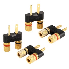 XYgdhqpt For Pioneer Speaker Banana Jack Plug Connectors SX-626 727 820 828 990 6000 (4)