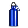 Aluminium Drinking Water Bottle with Screw cap and Carabiner, 400ml