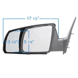 Fit System 81300 Snap-on Black Towing Mirror for Toyota Tundra/Sequoia - Pair small