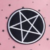 Opexicos 10Pcs Pentagram Patch Pentacle Satanic Occult Goth Wicca Witch