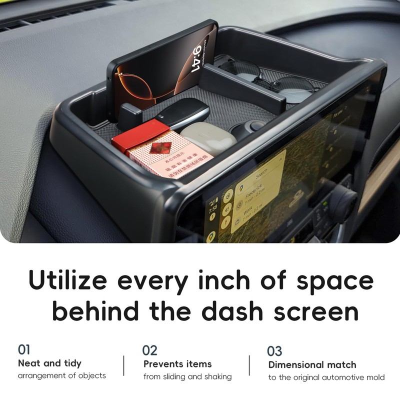 auovo Screen Dashboard Organizer Compatible with 2025 Toyota Grand Highlander