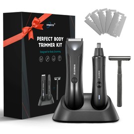 VINATO Electric Trimmer Tool Set - Body Hair Trimmer, Nose Hair Trimmer, Beard Razor, Anniversary Birthday Gifts for Him Gifts for Husband Boyfriend Dad, All-in-one Mens Gifts, Mens Grooming Kit
