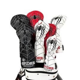 Golf Headcover Driver 440cc 460cc Wood Utility UT Cover Spider Spider Single Item (Black, UT)