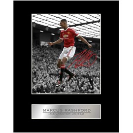 Marcus Rashford Signed Mounted Photo Display Manchester United FC