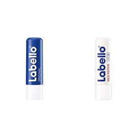 LABELLO Labello Classic, color Classic, 4.8 gram, pack ofpaquete de  Bálsamo Labial Humectante Fps 15 Med Repair, color Med, 4.8 gram, pack ofpaquete 