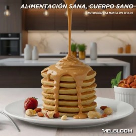 Melbloom Crema de Cacahuate Natural | 800g | 100% Natural | Sin Azúcar & Sin Gluten | Producto Keto y Vegano | No contiene Conservadores ni Grasas Añadidas