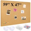 Briwooody Large Bulletin Board Felt Cork Boards for Wall Frameless