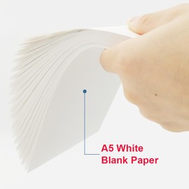 (3-Pack) Half Letter Blank Paper, A5 300 Sheets/600 Pages Printer Paper, Unpunched, Blank Copy Paper, 100gsm, White, 5.8'' x 8.2''