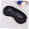 WOONEKY Travel Eye Mask for Airplane Sleep Large Silk Eye