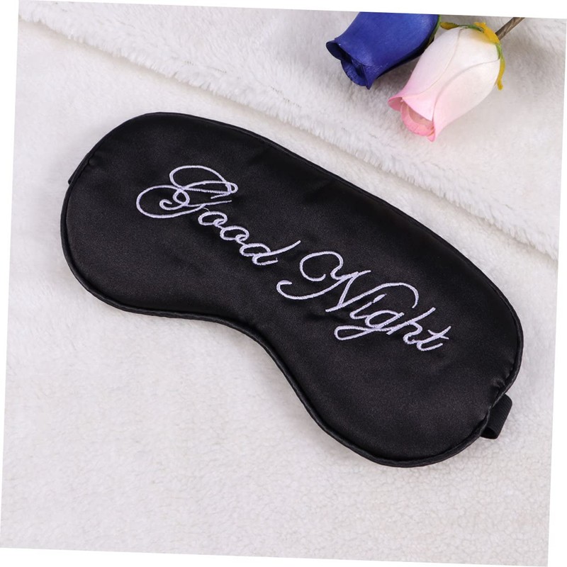 WOONEKY Travel Eye Mask for Airplane Sleep Large Silk Eye