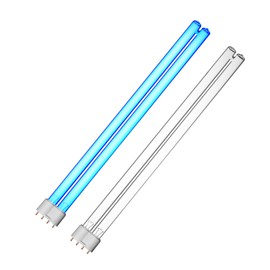 coospider-repta 2 Pack 36 Watts UV Bulb Germicidal 2G111 Base UVC Replacement Light Bulb for HVAC Duct Air Purifier & Pond Clarifier