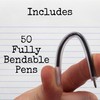 Flexible Safety Pens | 50 Pack of Pens For Mental