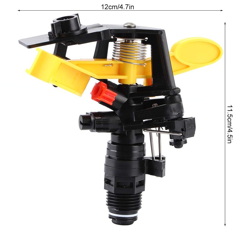 2PCS Garden Impulse Sprinkler Impact Sprinkler Head for Agriculture Watering