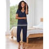 Ekouaer Capri Pajama Sets for Women Capri Pants with Short