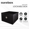 surebox Small Lockable Box - Bamboo - Lock & Key