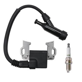 30500-Z5T-003 Four Prong Ignition Coil Module Fits for Honda GX340 GX390 GX240 GX270 with Spark Plug