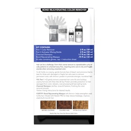 Color Oops Fix & Fortify Bond Rejuvenating Color Remover, Includes Color Remover, Activator Mixing Bottle, Charcoal Shampoo, Bond Rejuvenating Masque, Gloves, Cap, & Instructions, Cruelty Free