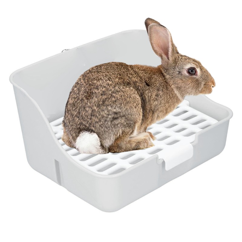 Small Animals Pet Cage Litter Box Toilet Tray Pan ABS