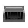 4" Inch Gray Plastic Vent Cover Grille - Non-Return Air