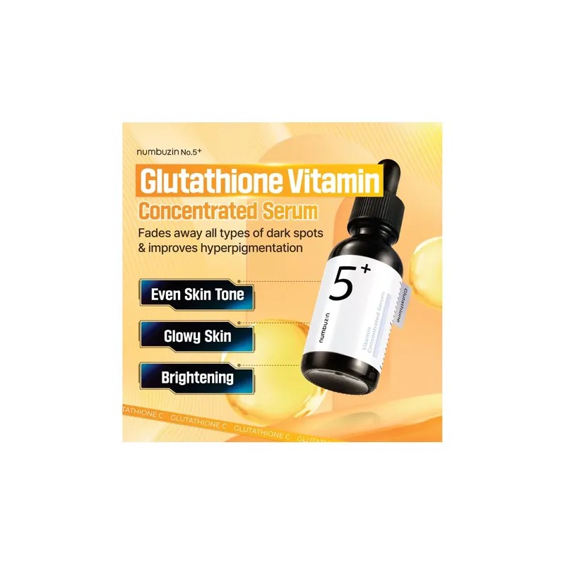 Numbuzin Vitamin Concentrated Serum 5+ Con Glutathione