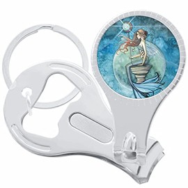 Mermaid Moon Nail Clippers Plus Bottle Opener Keychain