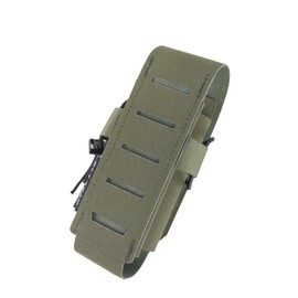 Tactical Flashbang Pouch Molle Flashlight Holder Magazine Bag Tactical Flash Bang Pouches for Duty Belt Vest (RG)