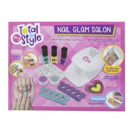 Wuundentoys Juego Salón De Uñas Para Niñas Con Secador Juguete Decora