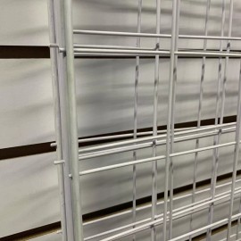 Exhivit Reja / Malla  Exhibidora De 100x50cms  -2 Pz Color Blanco