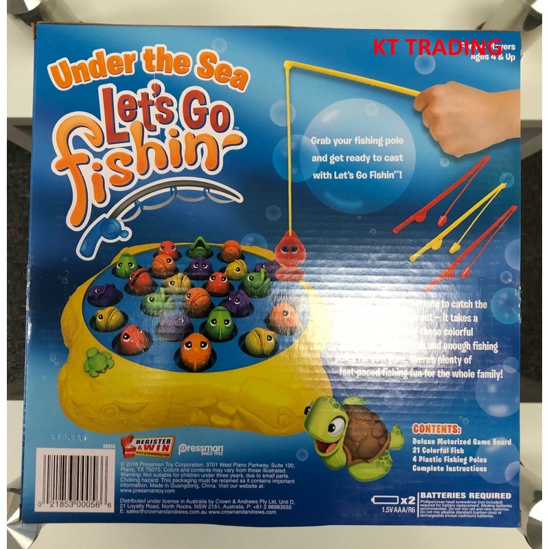 Pressman Under The Sea LET'S GO FISHIN' Fishing w/ Pole