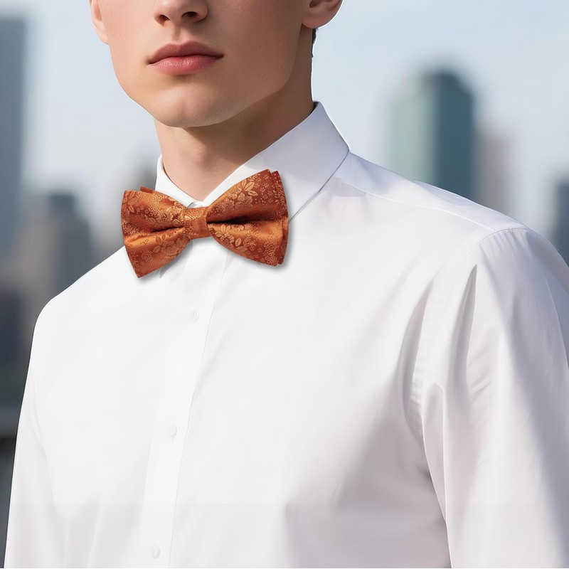 Barry.Wang Royal Blue Bow Ties for Men Pre-tied Bow Tie