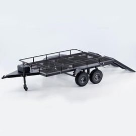 TCRC Heavy Duty Truck Trailer for 1/10 RC Crawler Car Axial SCX10 SCX10 II SCX10 III Traxxas TRX4 TRX6 D90 CC01