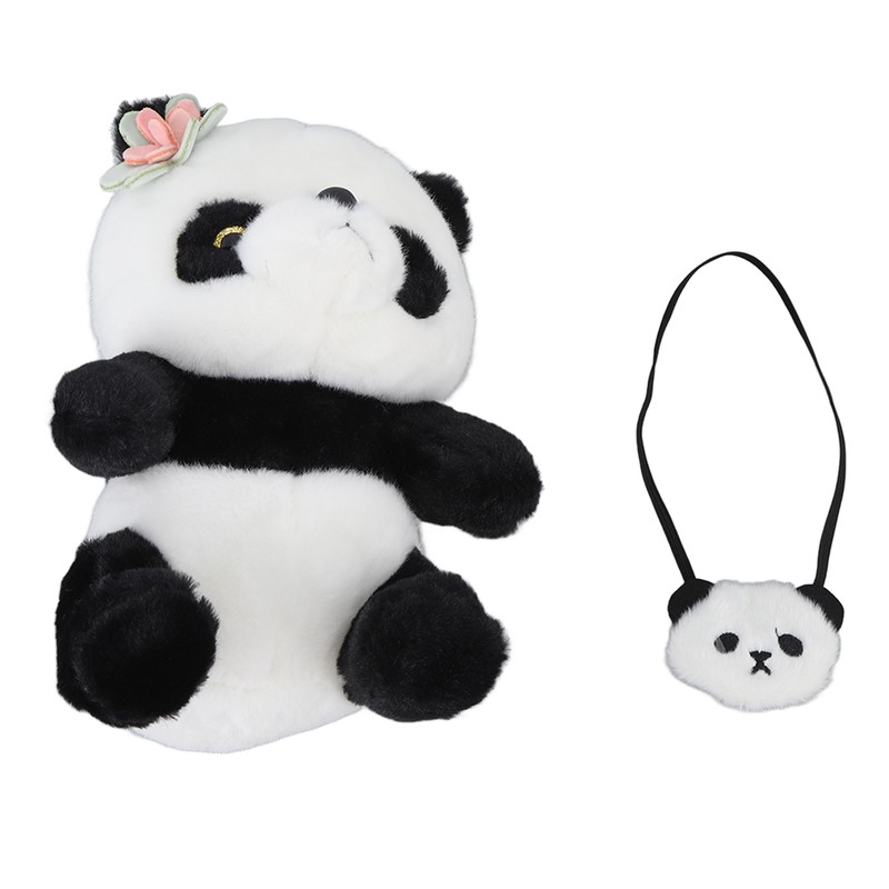 Cute Panda Plush Pillow Soft Comfortable Washable Simulation Panda Plush