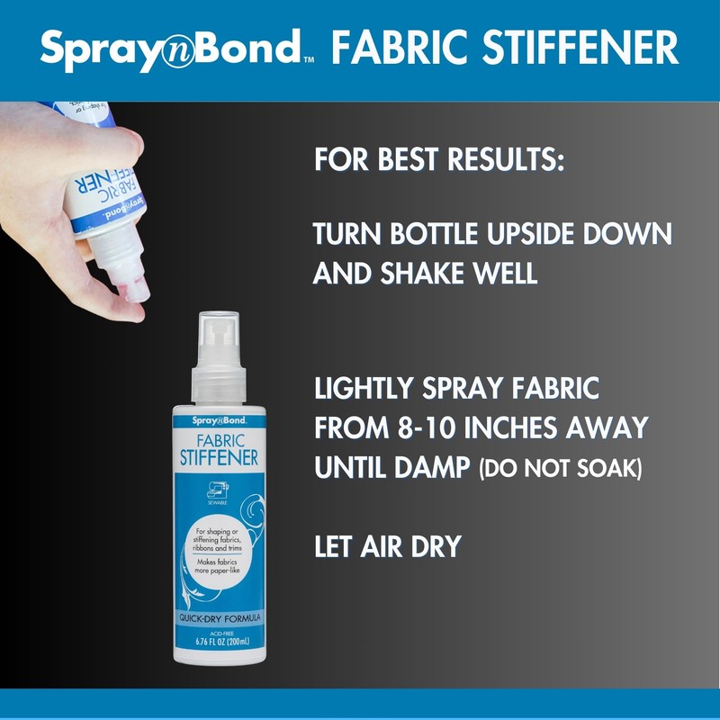 SpraynBond Fabric Stiffener, 6.8 OZ (200mL)