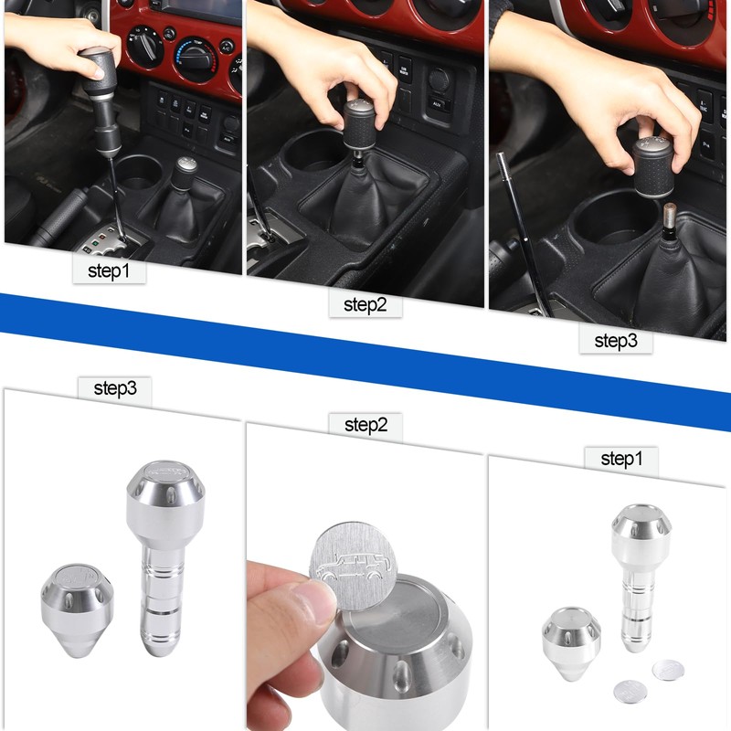 Fgtagtal Compatible with Toyota FJ Cruiser 2007-2021 Car Gear Shifter