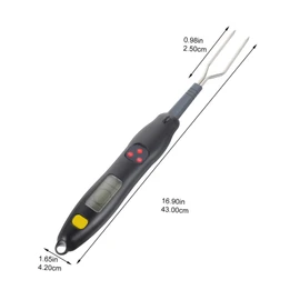 Levemolo Outdoor BBQ Meat Heat Indicator Digital Cooking Thermometer Fork for Grilling Frying Baking More