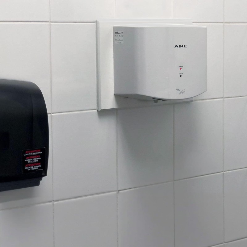 AIKE Air Wiper Compact Hand Dryer 110V 1400W White (with
