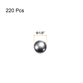 QUARKZMAN Precision Balls 1/8 Inch Diameter 440C Stainless Steel G25 for Bearings Pack of 220