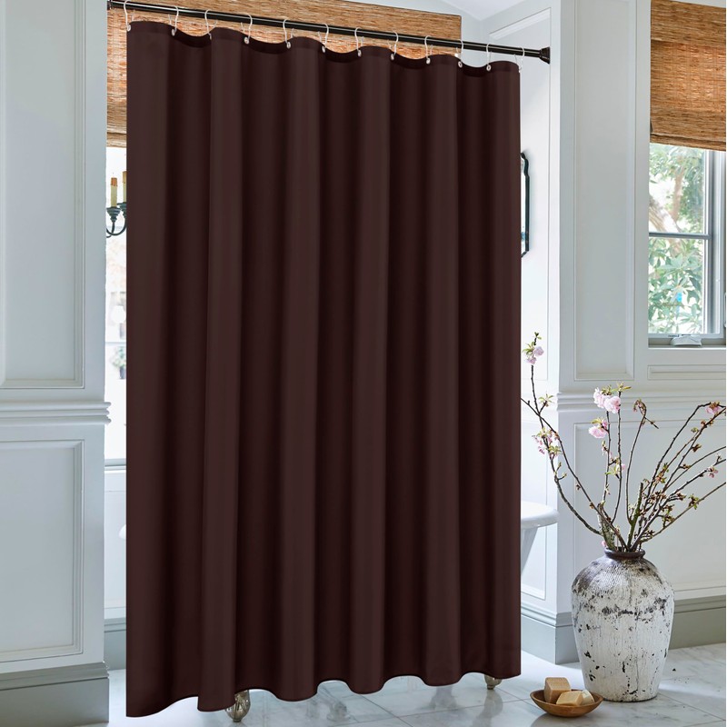 Biscaynebay Extra Long Fabric Shower Curtain Liners 72" Width by