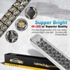 Partsam 2Pcs 17 Inch White Led Truck Trailer Light Bar