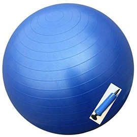MantraRaj Anti-Burst Gym Ball 75cm- Exercise Birthing Ball Yoga Swiss Core Fitness core strength training, stretching, toning, resistance, Pregnancy And Labour With Hand-pump included (Purple)