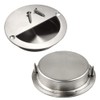 Mesee 2 Packs Recessed Sliding Door Handles with Fixing Screws,