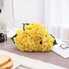 Tifuly Yellow Hydrangea Artificial Flowers - 5 pcs Realistic Single