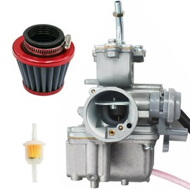YJGZSVK Carburetor For Yamaha Moto 4 YFM 80 Grizzly 80 YFM80G Badger 80 YFM80 Raptor 80 YFM80R 50 YFM50 YFM50R Replaces 3GB-14101-00-00 Air Filter
