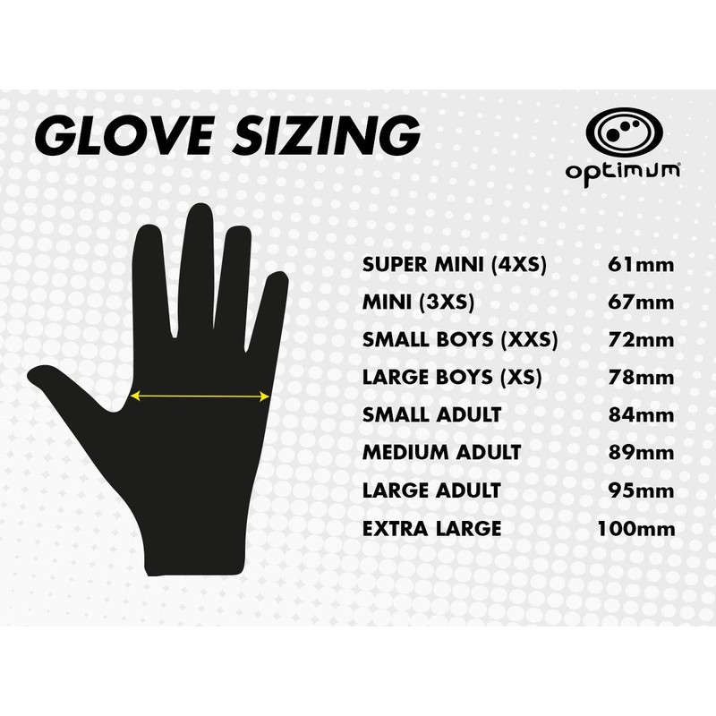 Optimum Fusion Hockey Half Finger Winter Boys’s Gloves - Visible